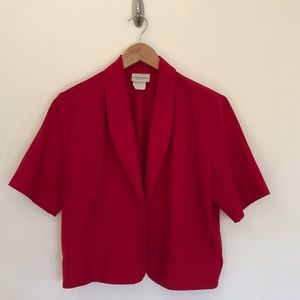 *VINTAGE* Career Cropped Short- Sleeved Jacket